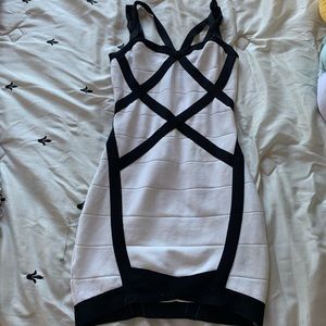 Sexy Black & White Dress